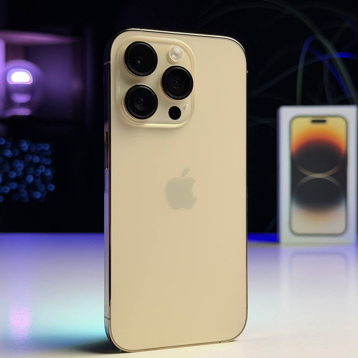 ВЖИВАНИЙ Б/У Apple iPhone 14 Pro 256GB Gold (MQ183) - Состояние: хороший | Аккумулятор: 100% | Комплектация: полный | Гарантия: 3 мес.