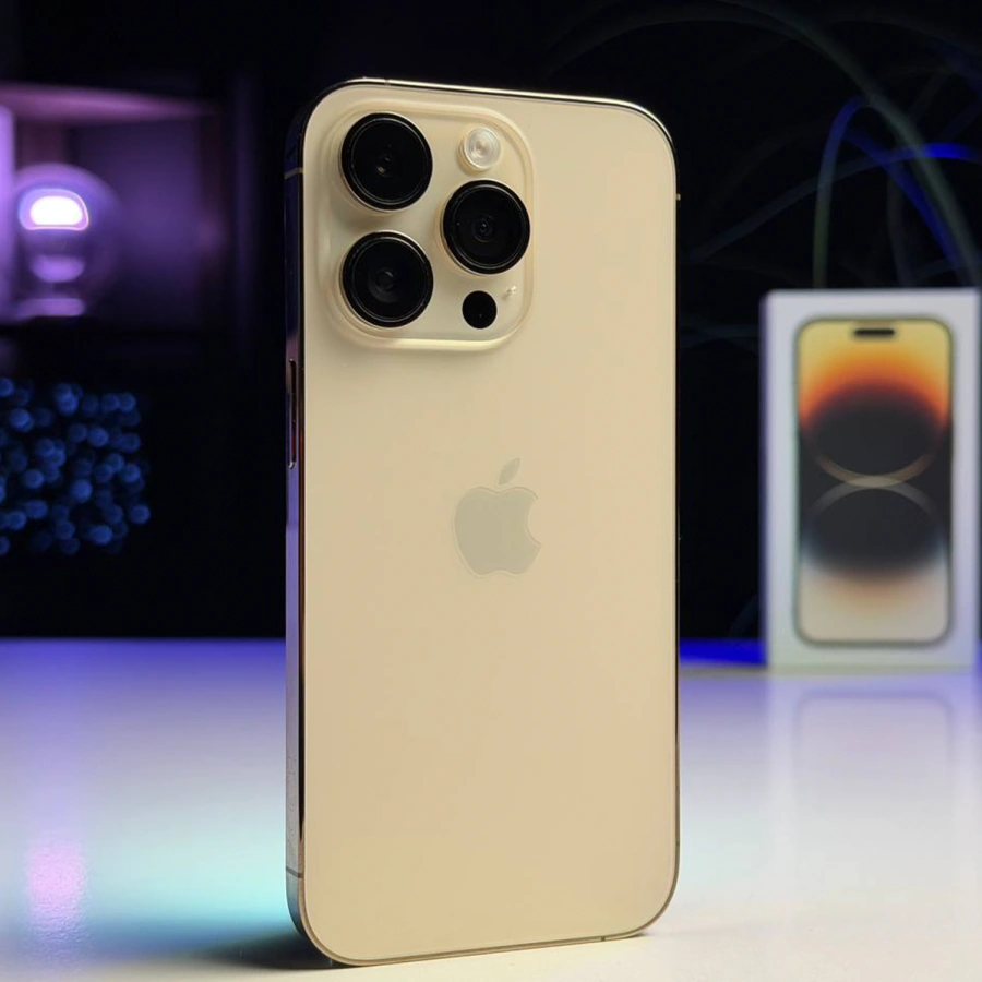 ВЖИВАНИЙ Б/У Apple iPhone 14 Pro 256GB Gold (MQ183) - Состояние: хороший | Аккумулятор: 100% | Комплектация: полный | Гарантия: 3 мес.