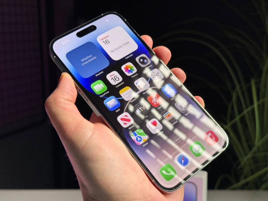 ВЖИВАНИЙ Б/У Apple iPhone 14 Pro Max 128GB Silver (MQ9Q3) - Состояние: хороший | Аккумулятор: 100% | Комплектация: полный | Гарантия: 3 мес.