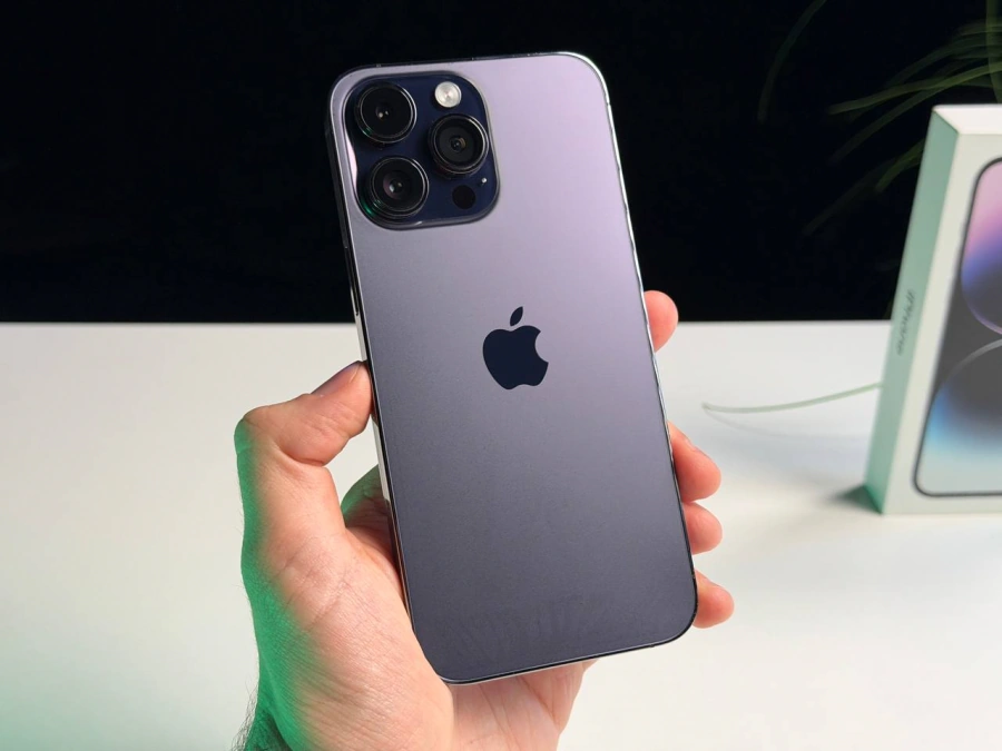 ВЖИВАНИЙ Б/У Apple iPhone 14 Pro Max 256GB Deep Purple eSim (MQ8W3) - Состояние: хороший | Аккумулятор: 100% | Комплектация: полный | Гарантия: 3 мес.