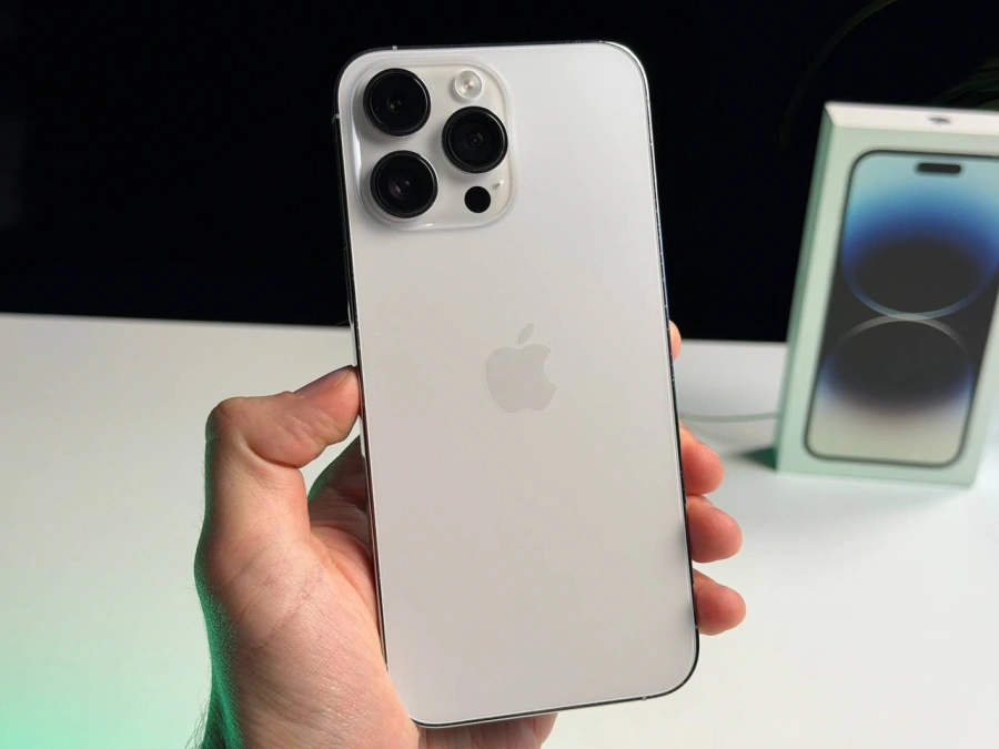ВЖИВАНИЙ Б/У Apple iPhone 14 Pro Max 256GB Silver (MQ9V3) - Состояние: хороший | Аккумулятор: 100% | Комплектация: полный | Гарантия: 3 мес.