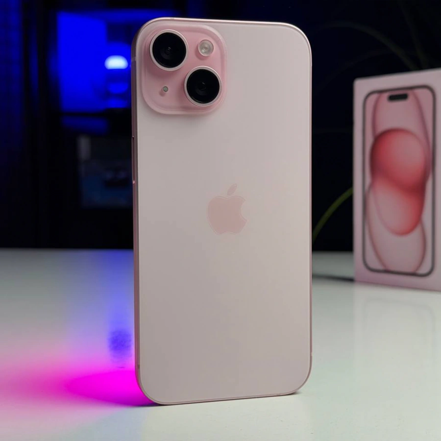 ВЖИВАНИЙ Б/У Apple iPhone 15 128GB Pink (MTP13) - Состояние: идеальный | Аккумулятор: 88% | Комплектация: полный | Гарантия: 3 мес.