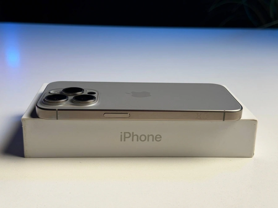 ВЖИВАНИЙ Б/У Apple iPhone 15 Pro 128GB Natural Titanium (MTUX3) - Состояние: хороший | Аккумулятор: 100% | Комплектация: полный | Гарантия: 3 мес.