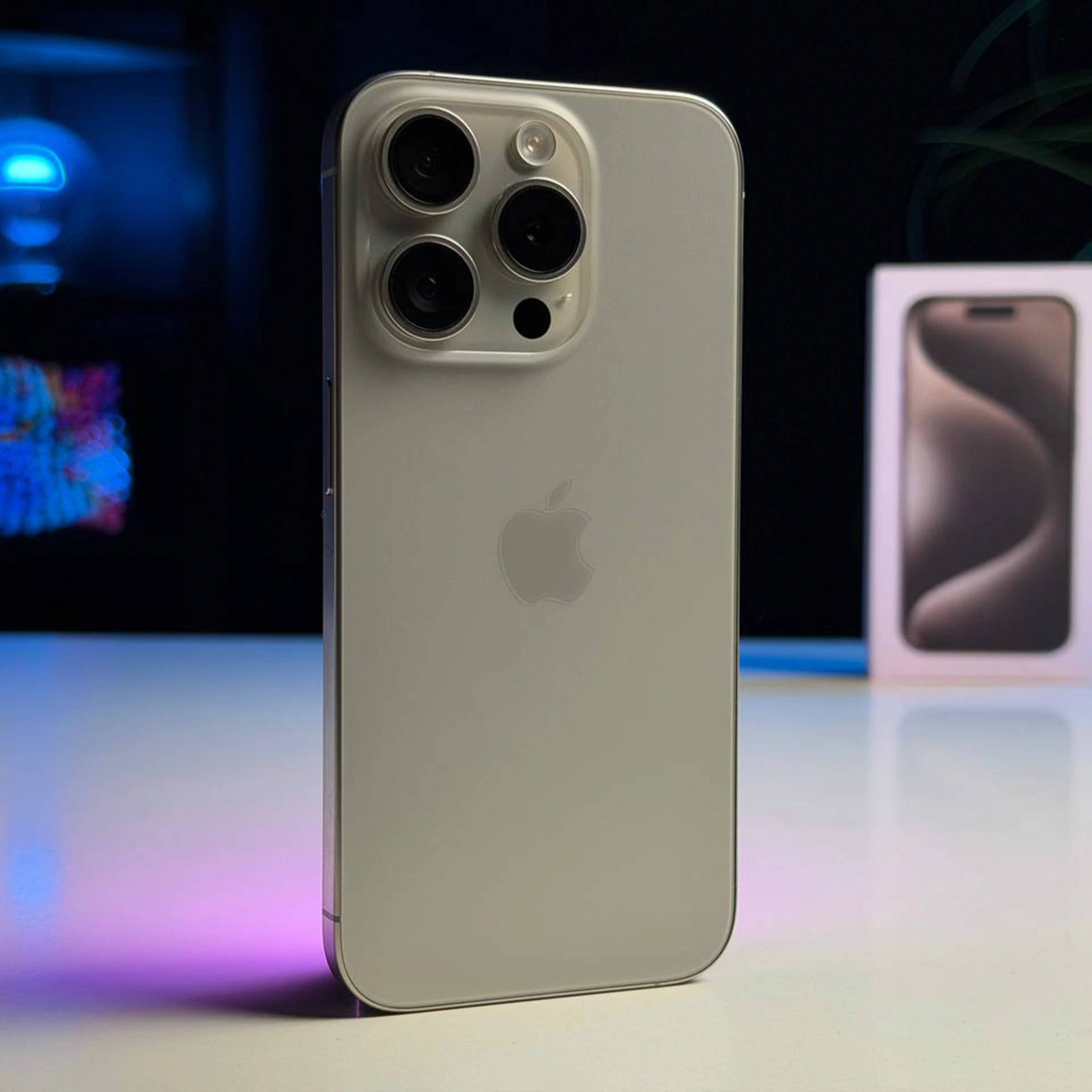 ВЖИВАНИЙ Б/У Apple iPhone 15 Pro 128GB Natural Titanium (MTUX3) - Состояние: хороший | Аккумулятор: 100% | Комплектация: полный | Гарантия: 3 мес.