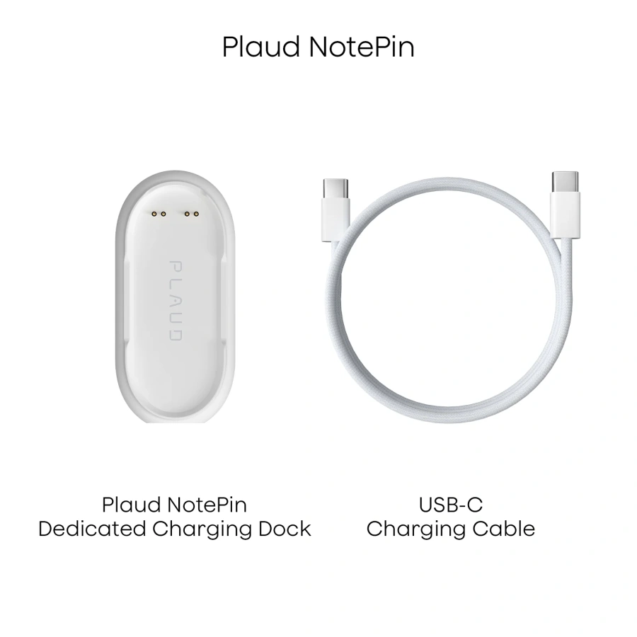 Зарядна станція та кабель PLAUD NotePin & PLAUD NotePin S Charging Kit (NP-AC-CD)