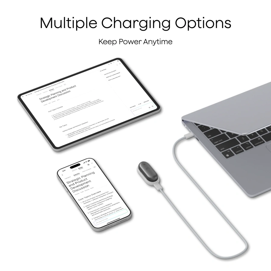 Зарядна станція та кабель PLAUD NotePin & PLAUD NotePin S Charging Kit (NP-AC-CD)