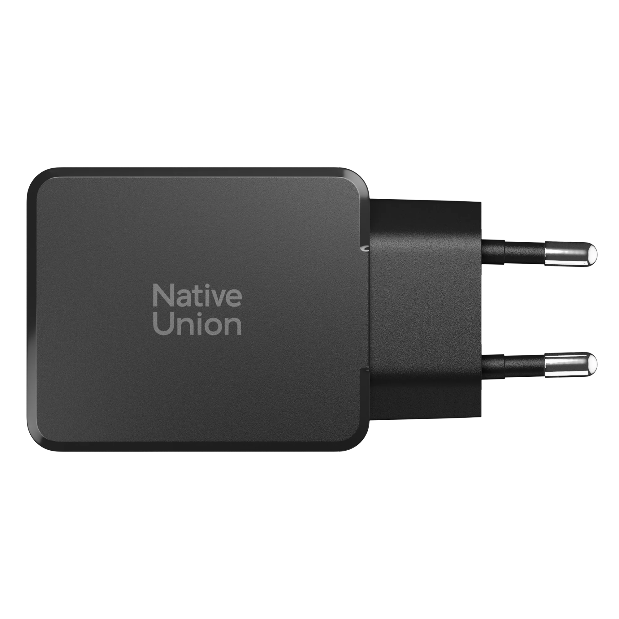 Зарядний пристрій Native Union Pocket GaN Charger PD 65W Dual USB-C - Black (POCK-PD65-BLK-EU)