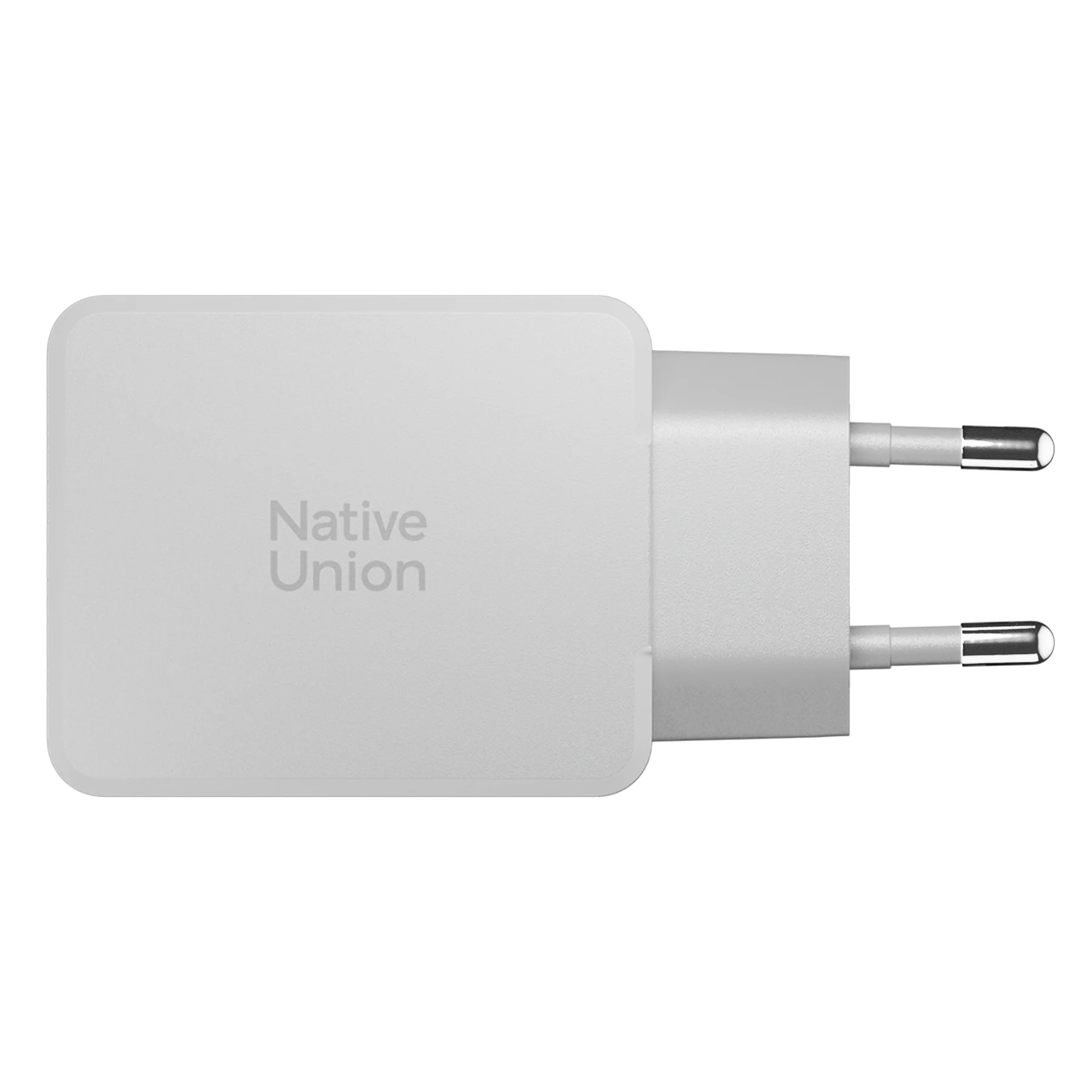 Зарядний пристрій Native Union Pocket GaN Charger PD 65W Dual USB-C - White (POCK-PD65-WHT-EU)