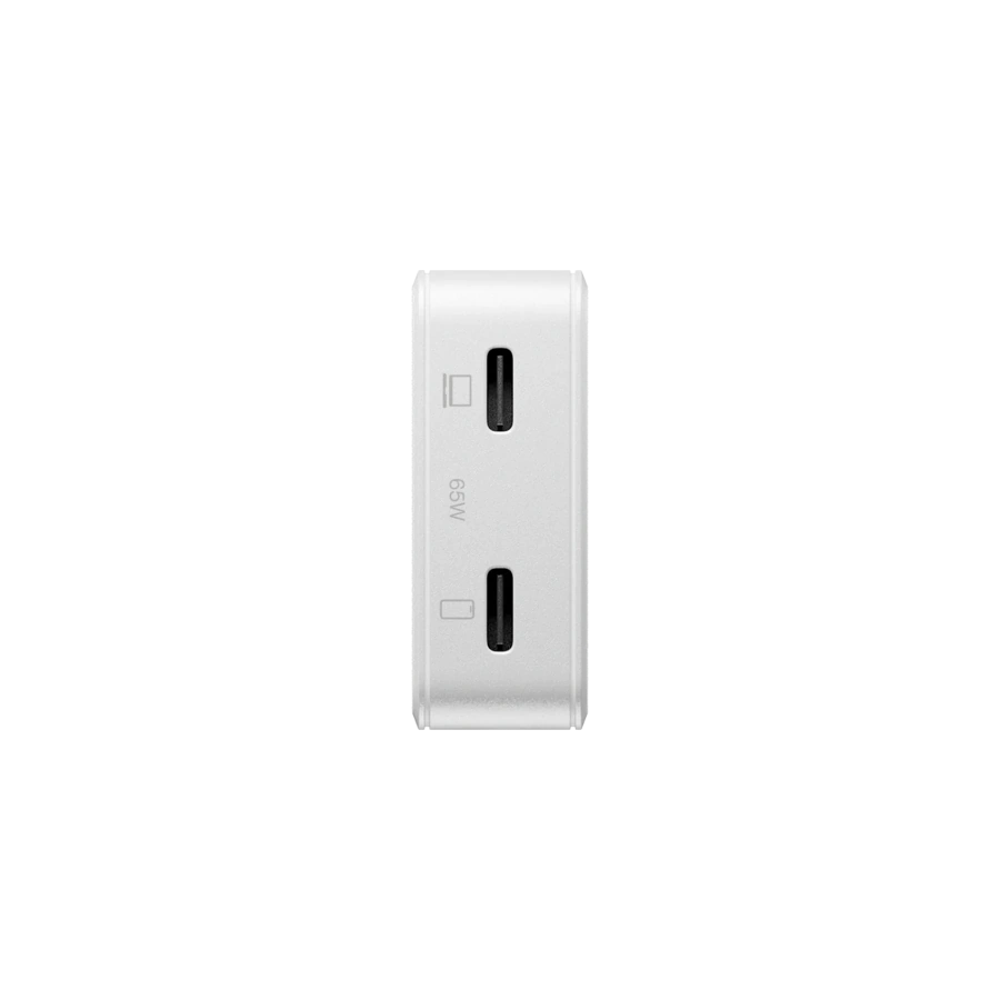 Зарядний пристрій Native Union Pocket GaN Charger PD 65W Dual USB-C - White (POCK-PD65-WHT-EU)