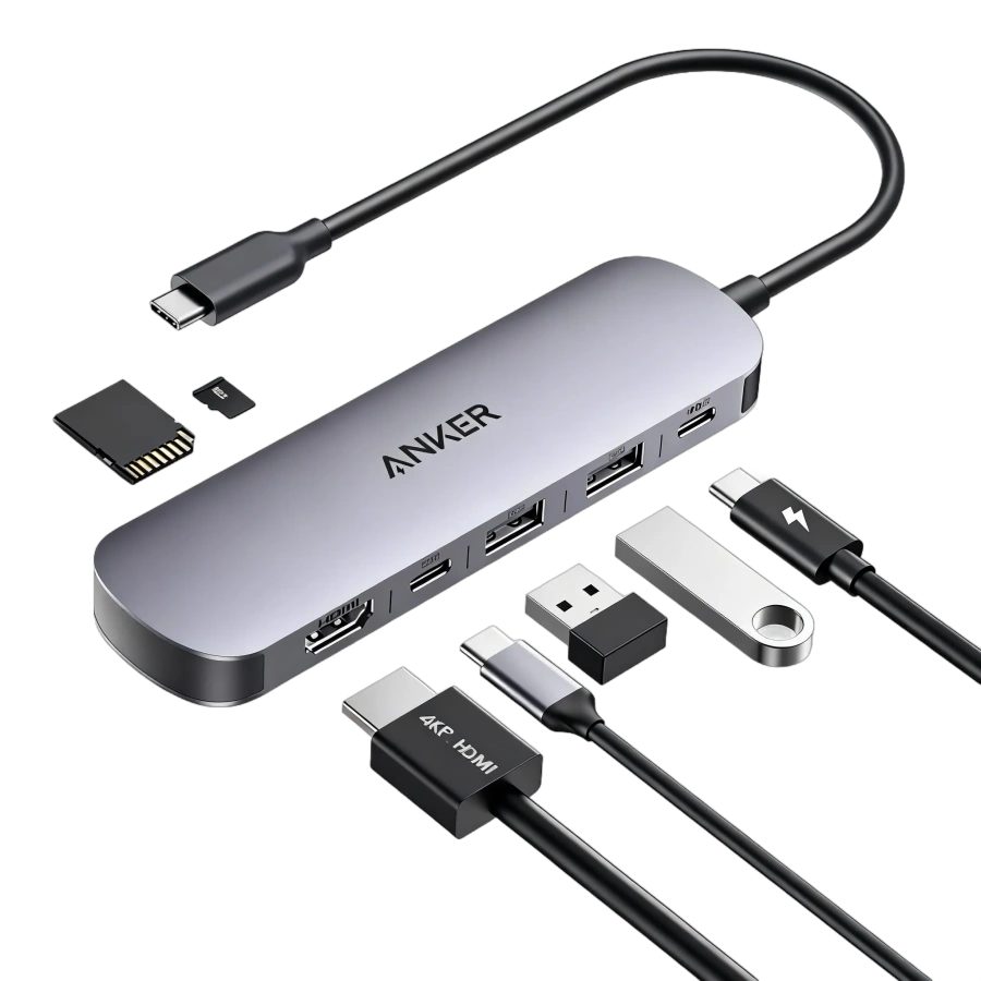 Багатопортовий адаптер Anker Nano 7-in-1 USB-C Hub (A83D2HA1)