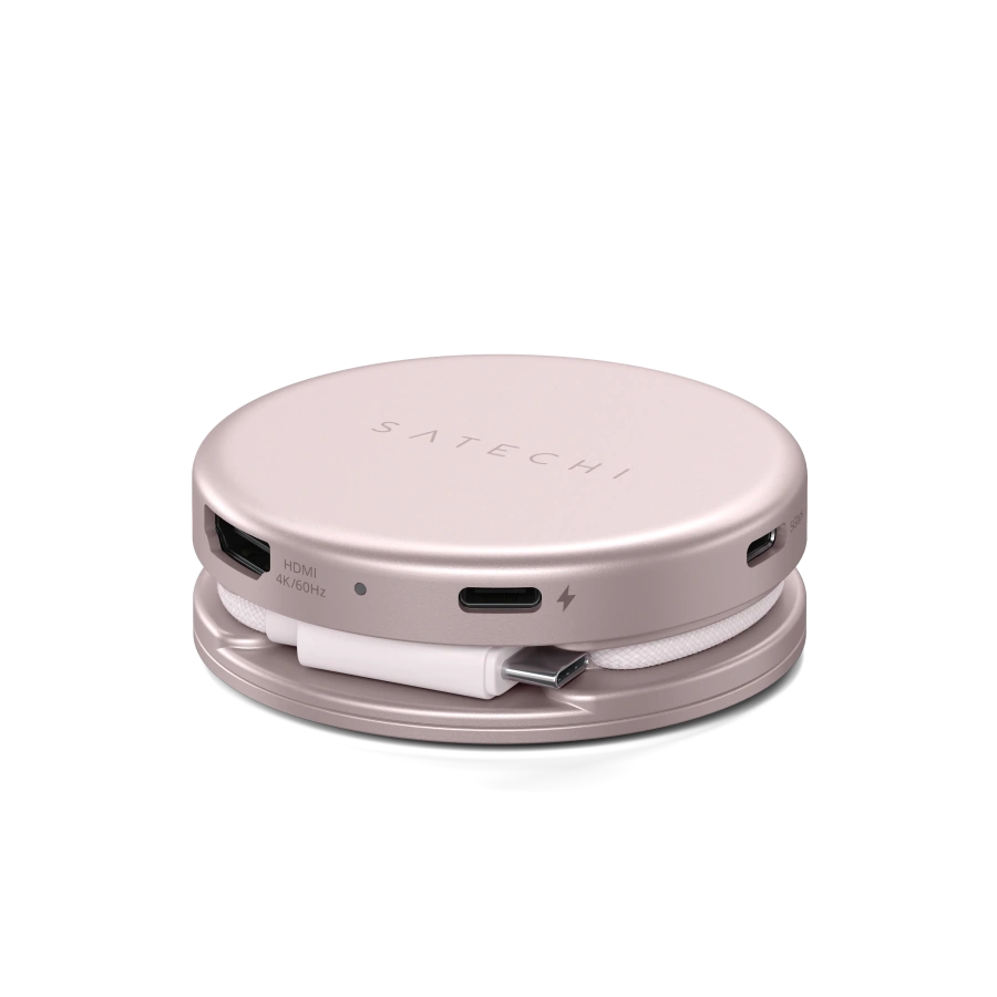 Багатопортовий адаптер Satechi OntheGo 5-in-1 USB-C Multiport Adapter - Blush (ST-POTG5P)