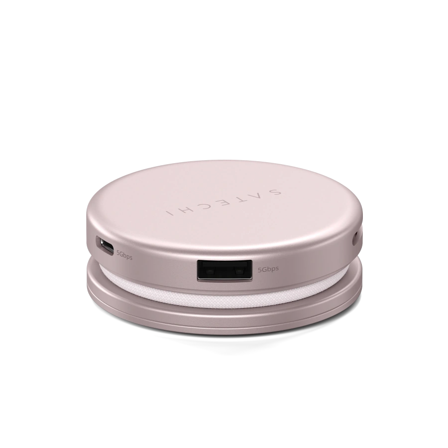 Багатопортовий адаптер Satechi OntheGo 5-in-1 USB-C Multiport Adapter - Blush (ST-POTG5P)
