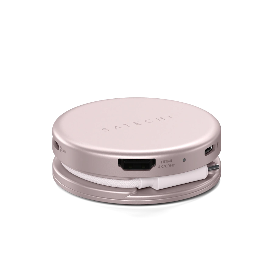 Багатопортовий адаптер Satechi OntheGo 5-in-1 USB-C Multiport Adapter - Blush (ST-POTG5P)