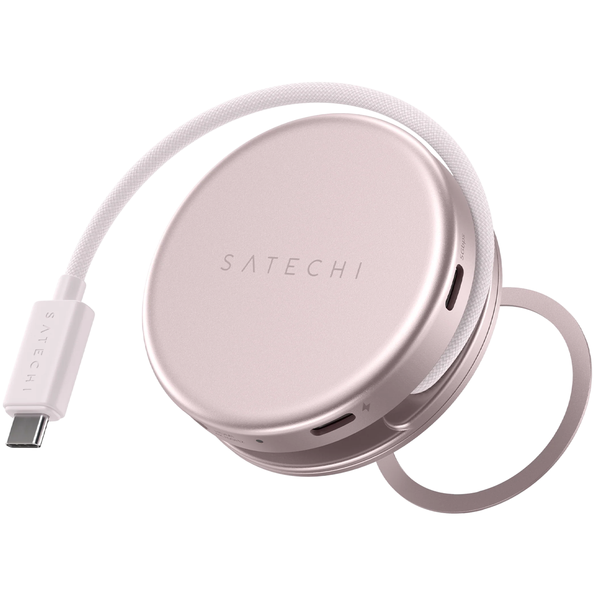 Багатопортовий адаптер Satechi OntheGo 5-in-1 USB-C Multiport Adapter - Blush (ST-POTG5P)
