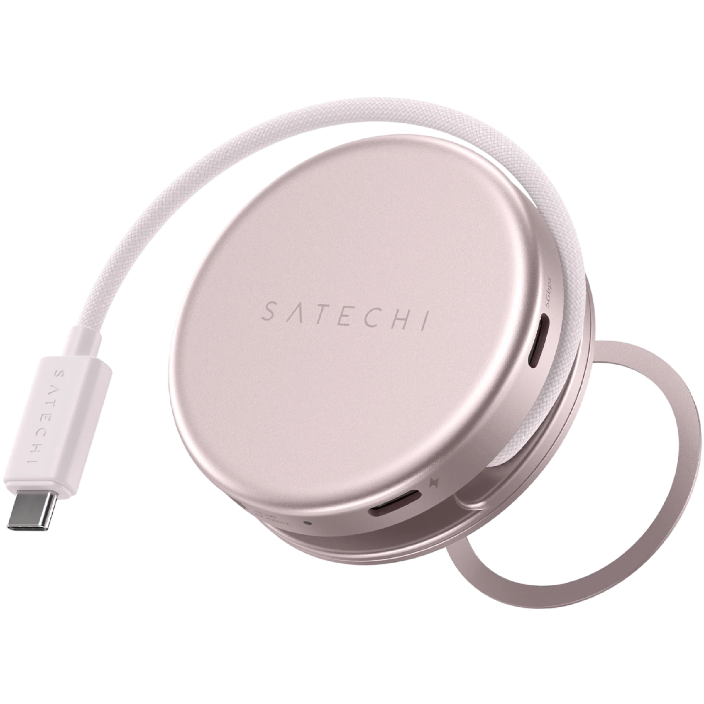 Багатопортовий адаптер Satechi OntheGo 5-in-1 USB-C Multiport Adapter - Blush (ST-POTG5P)