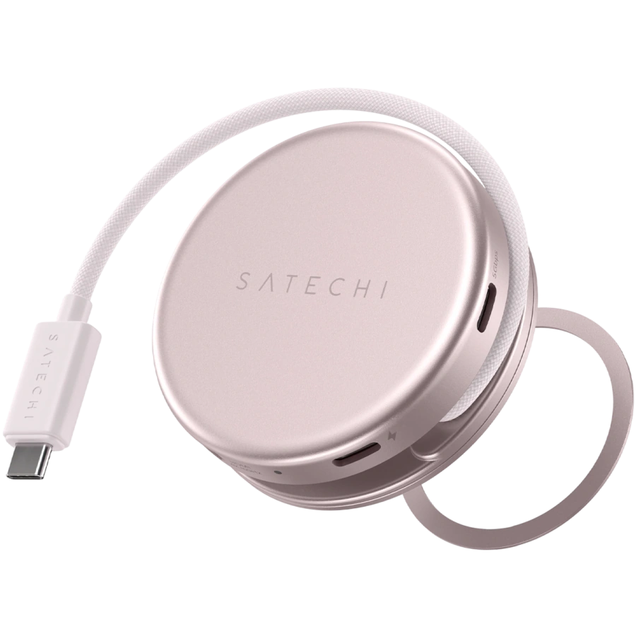Багатопортовий адаптер Satechi OntheGo 5-in-1 USB-C Multiport Adapter - Blush (ST-POTG5P)