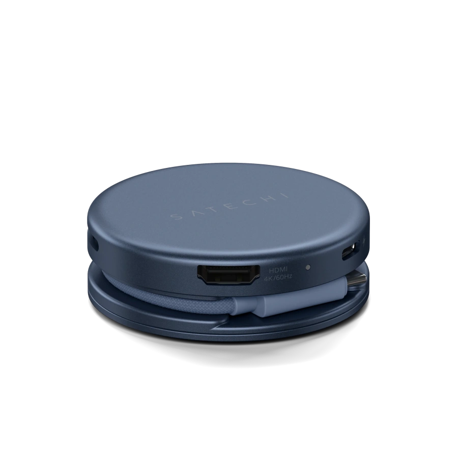 Багатопортовий адаптер Satechi OntheGo 5-in-1 USB-C Multiport Adapter - Indigo (ST-POTG5B)