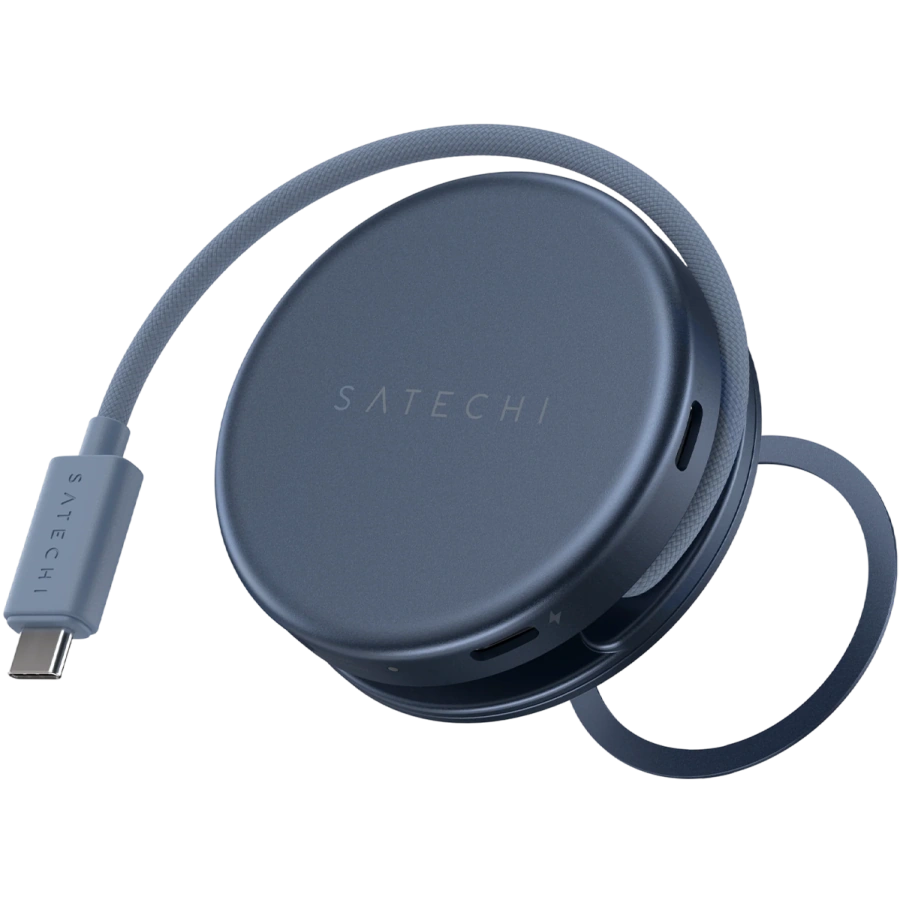Багатопортовий адаптер Satechi OntheGo 5-in-1 USB-C Multiport Adapter - Indigo (ST-POTG5B)