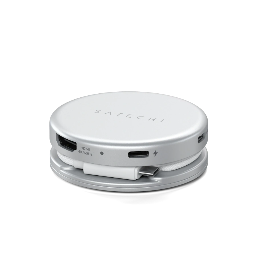 Багатопортовий адаптер Satechi OntheGo 5-in-1 USB-C Multiport Adapter - Silver (ST-POTG5S)