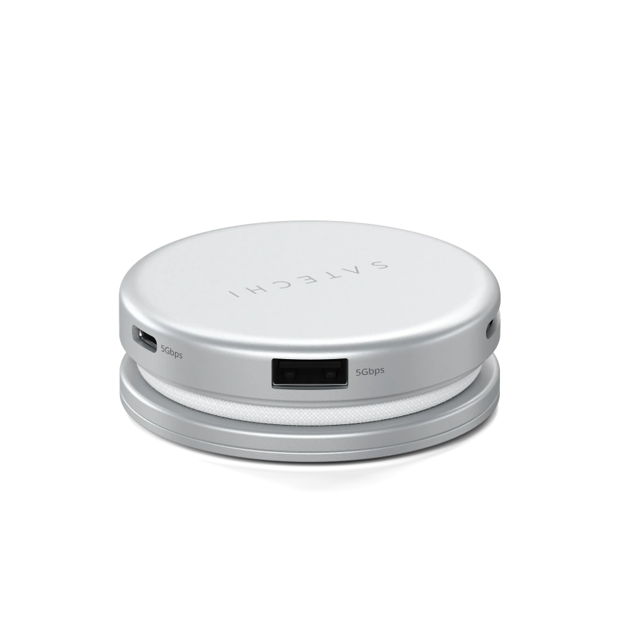 Багатопортовий адаптер Satechi OntheGo 5-in-1 USB-C Multiport Adapter - Silver (ST-POTG5S)