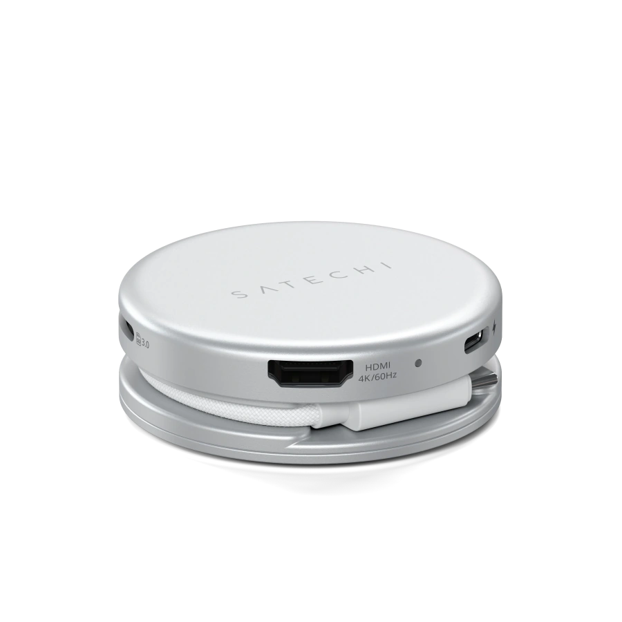 Багатопортовий адаптер Satechi OntheGo 5-in-1 USB-C Multiport Adapter - Silver (ST-POTG5S)