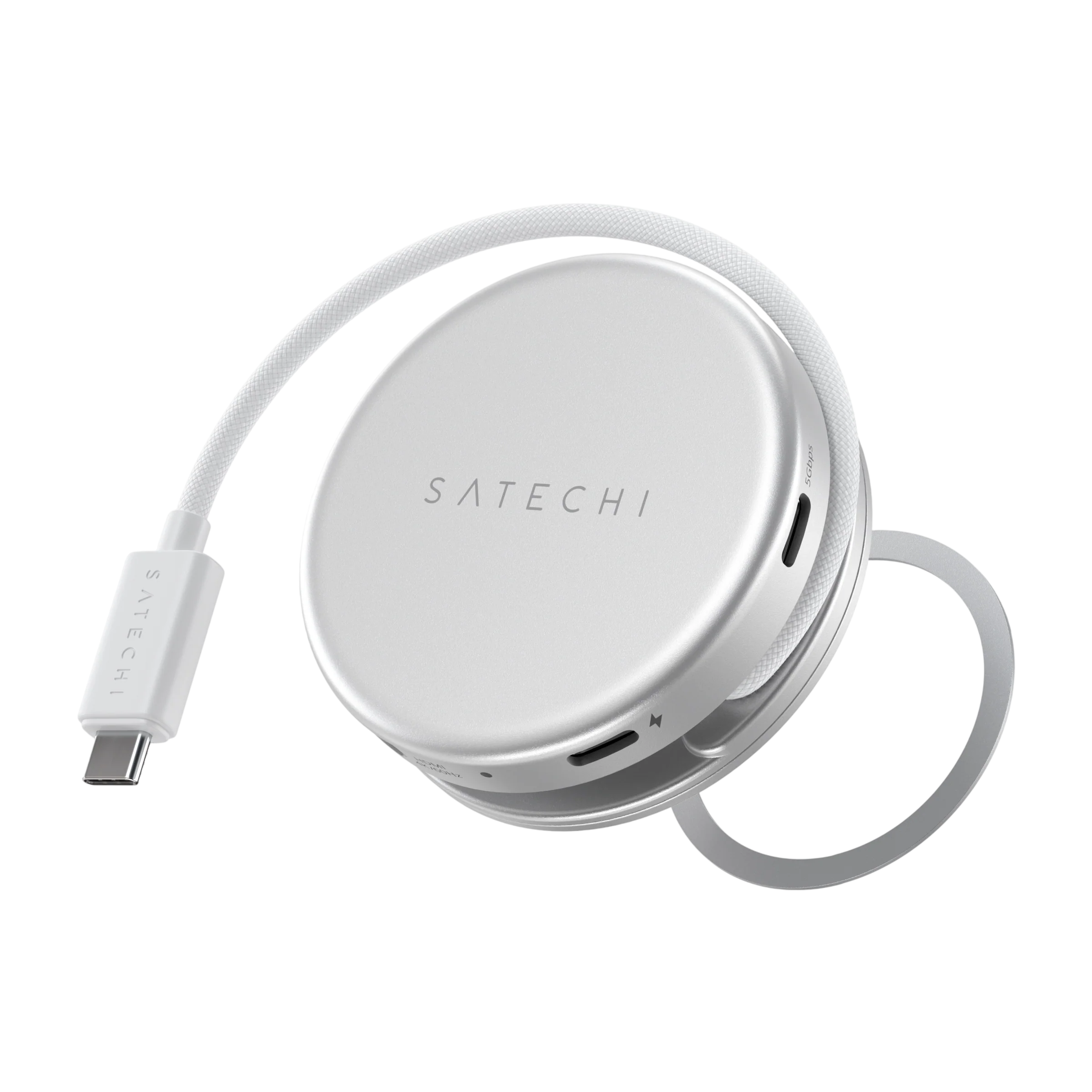 Багатопортовий адаптер Satechi OntheGo 5-in-1 USB-C Multiport Adapter - Silver (ST-POTG5S)