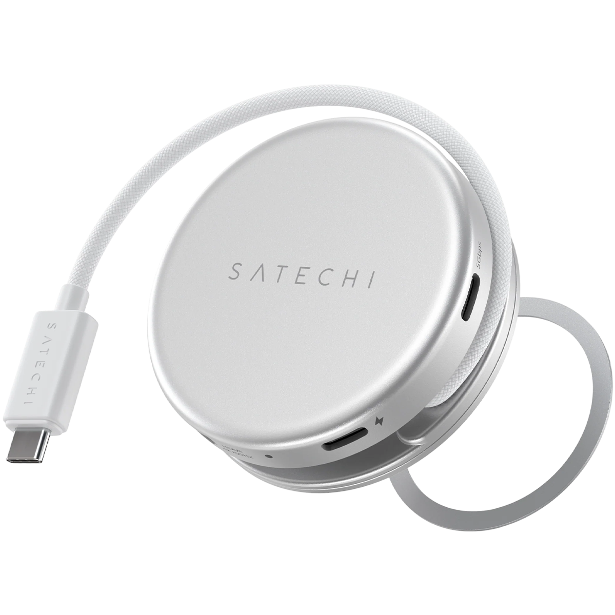 Багатопортовий адаптер Satechi OntheGo 5-in-1 USB-C Multiport Adapter - Silver (ST-POTG5S)