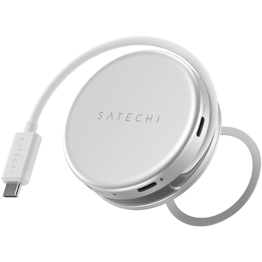 Багатопортовий адаптер Satechi OntheGo 5-in-1 USB-C Multiport Adapter - Silver (ST-POTG5S)