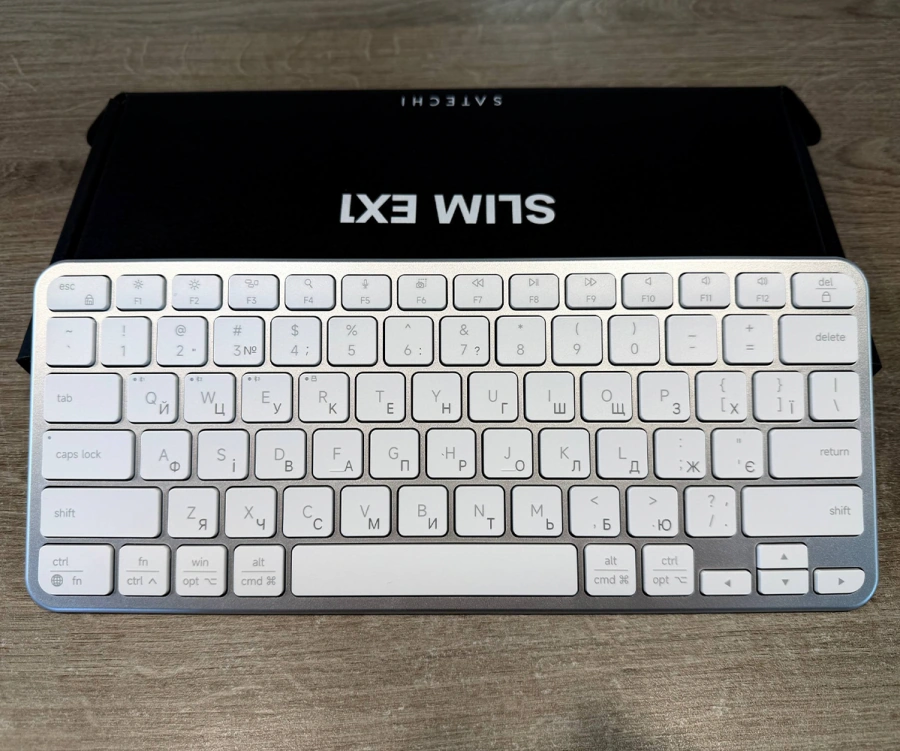 Бездротова клавіатура Satechi Slim EX1 Wireless Keyboard - Silver (ST-KEX1S-EN)