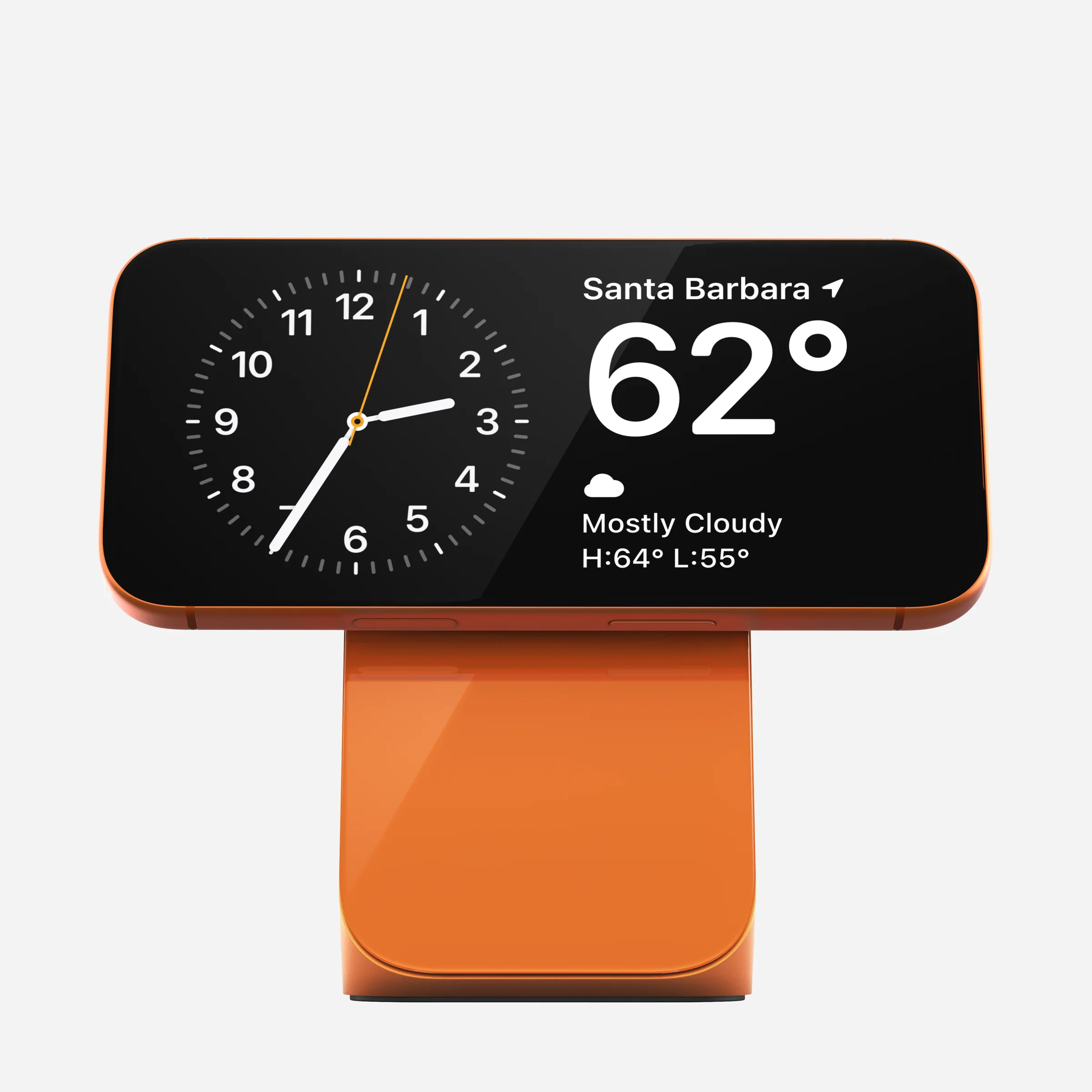 Беспроводное зарядное устройство Nomad Stand One Qi2 25W 2-in-1 Charger - Stellar Orange (NM011178858)
