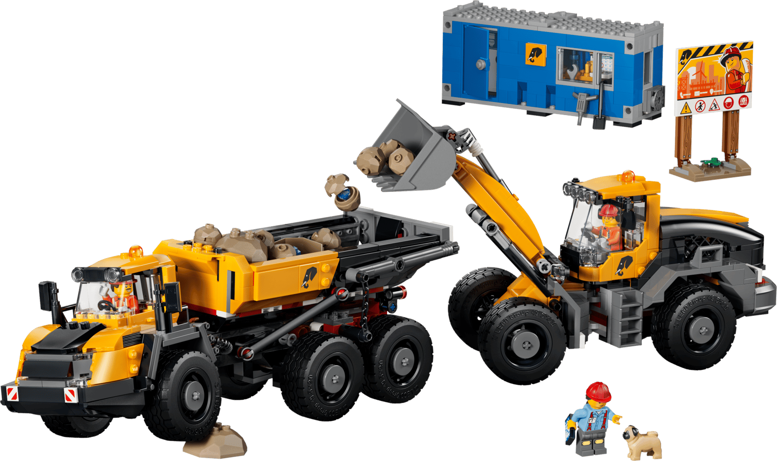 Блоковий конструктор LEGO City Самоскид і фронтальний ковшовий навантажувач (60494)
