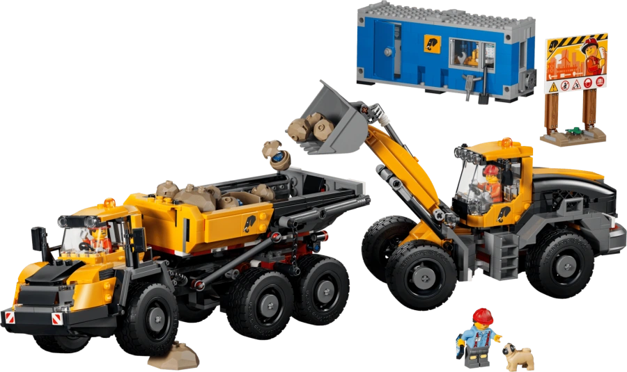 Блоковий конструктор LEGO City Самоскид і фронтальний ковшовий навантажувач (60494)