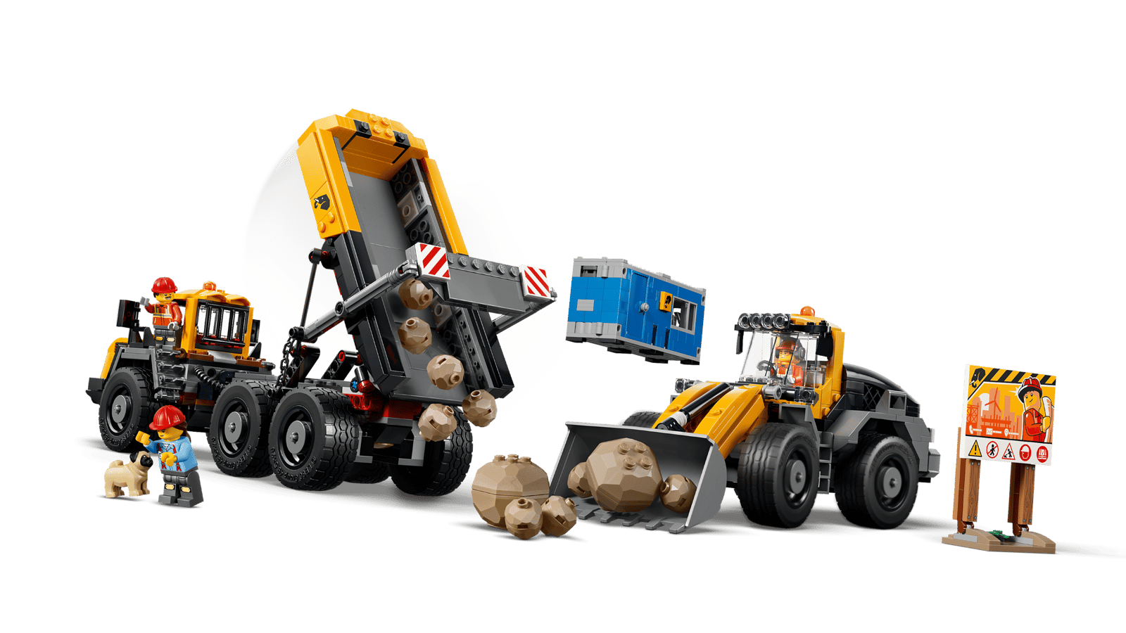 Блоковий конструктор LEGO City Самоскид і фронтальний ковшовий навантажувач (60494)