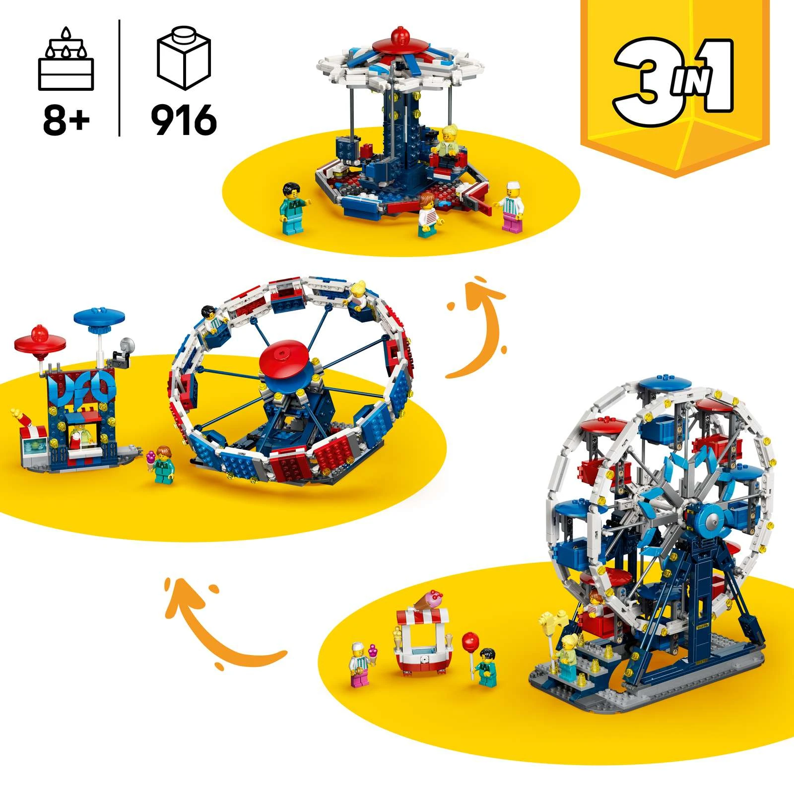 Блоковий конструктор LEGO Creator Знакове колесо огляду (31389)