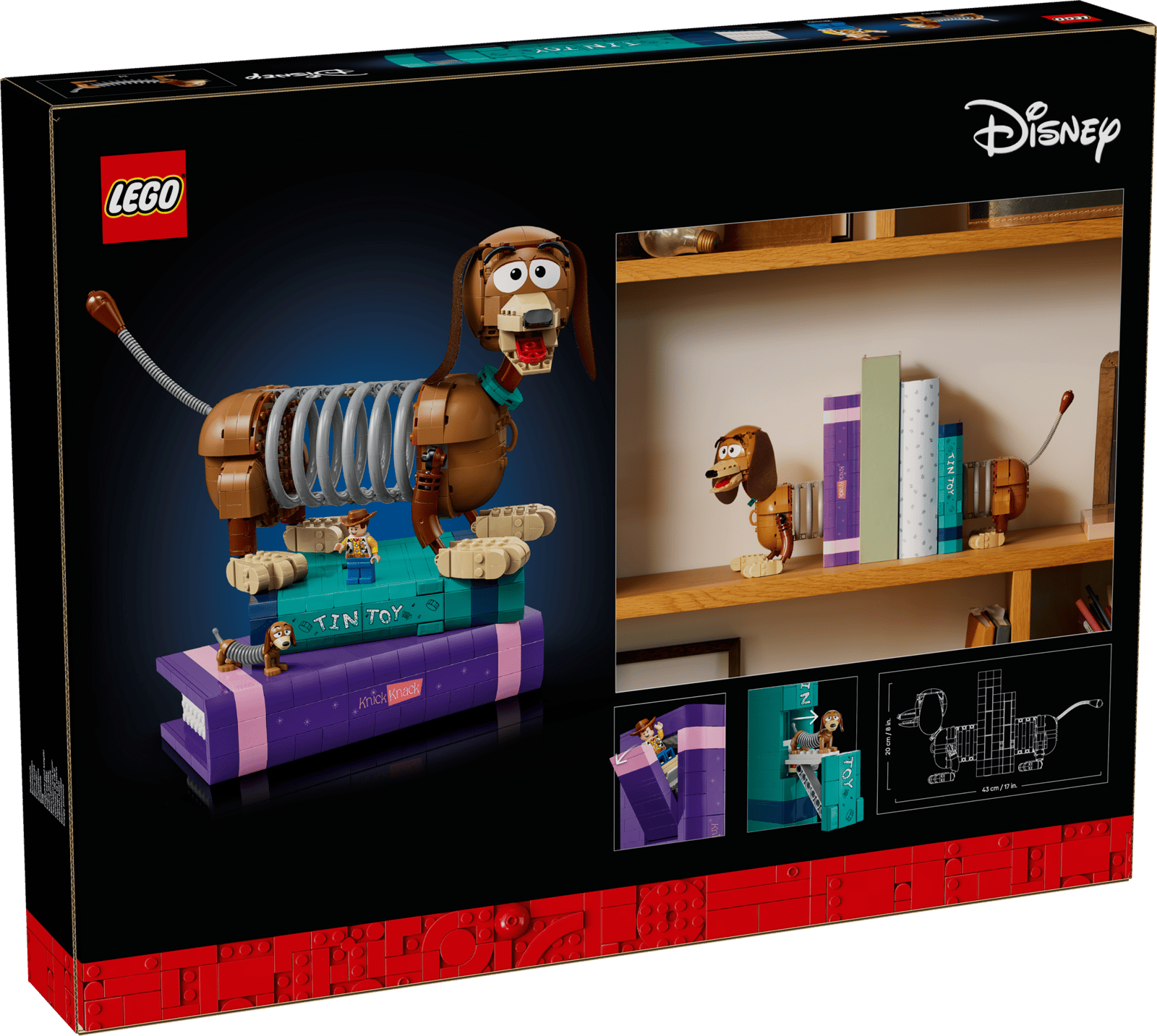 Блоковий конструктор LEGO Disney Pixar Книжкові підставки «Собачка Спіралька» з «Історії іграшок» (43301)