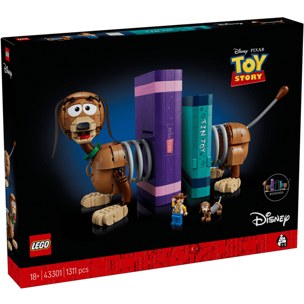 Блоковий конструктор LEGO Disney Pixar Книжкові підставки «Собачка Спіралька» з «Історії іграшок» (43301)