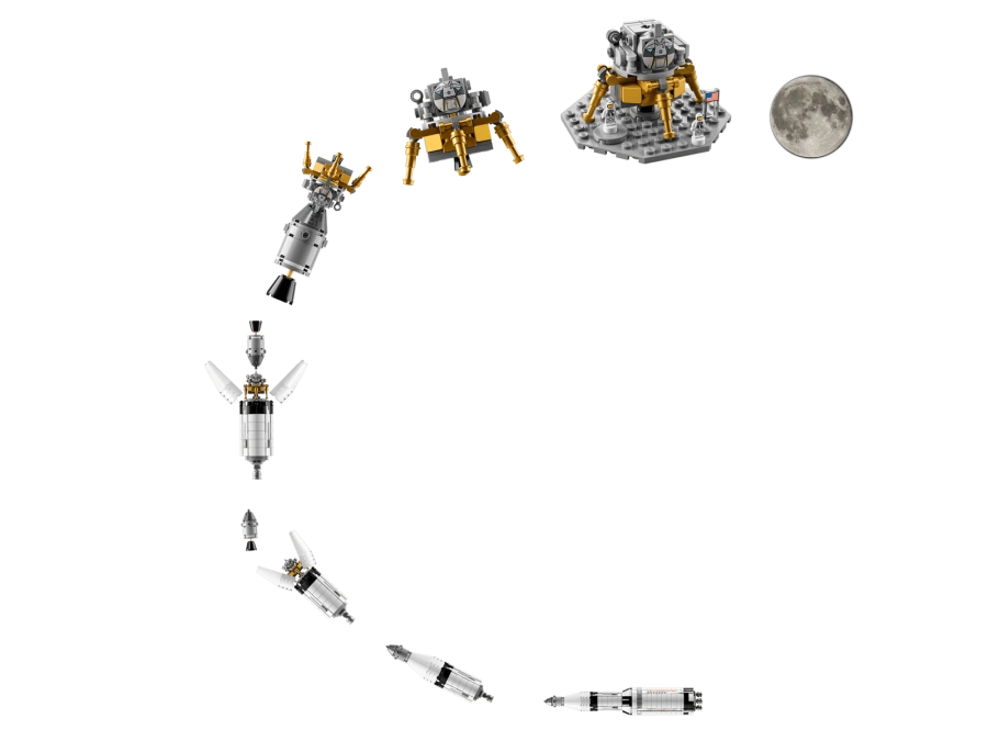 Блоковий конструктор LEGO Ideas Ракетно-космічна система НАСА «Сатурн-5-Аполлон» (92176)