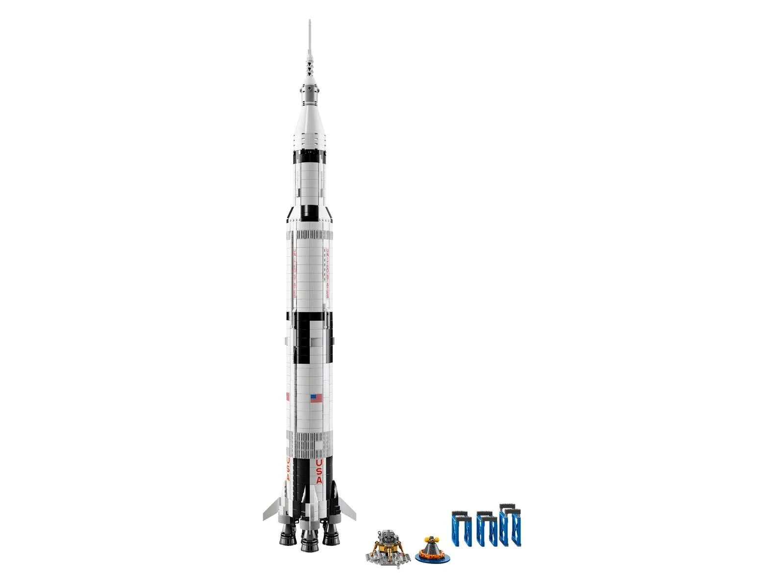 Блоковий конструктор LEGO Ideas Ракетно-космічна система НАСА «Сатурн-5-Аполлон» (92176)