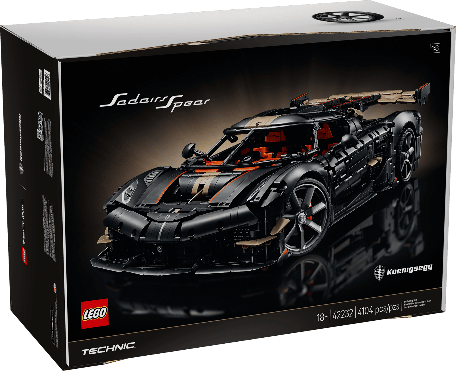 Блоковий конструктор LEGO Technic Мегакар Koenigsegg Sadair's Spear (42232)