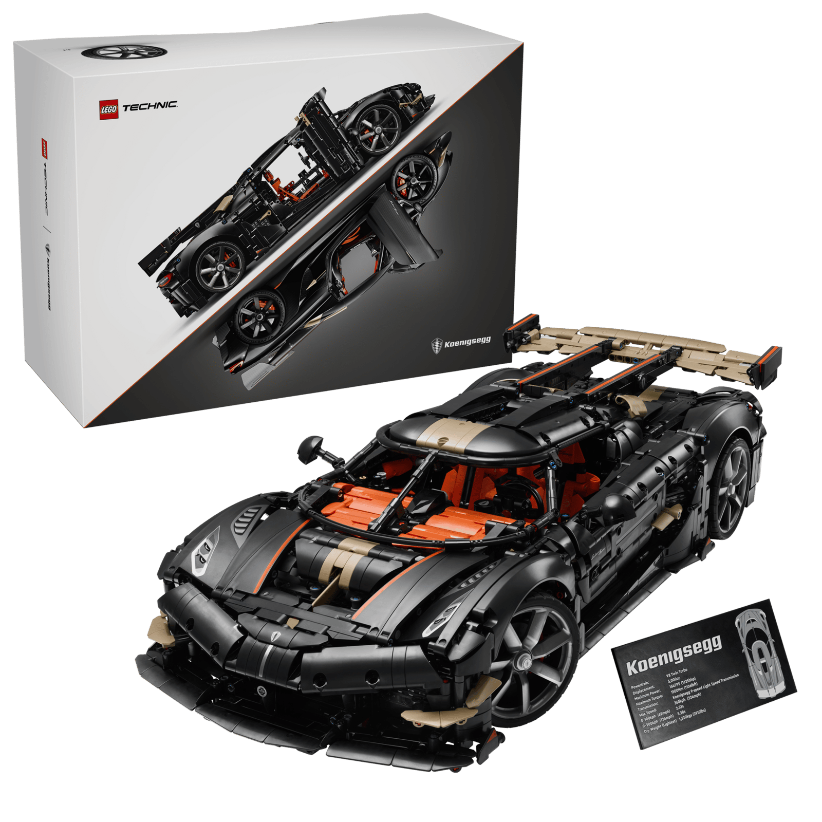 Блоковий конструктор LEGO Technic Мегакар Koenigsegg Sadair's Spear (42232)