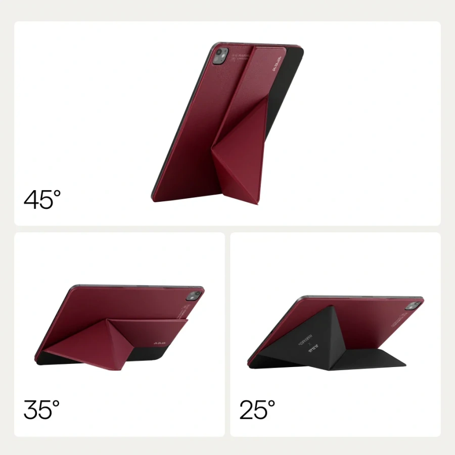 Чохол-накладка Pitaka MagEZ Case Folio 3 для iPad Pro 11" [M5/M4] - Harvard Crimson