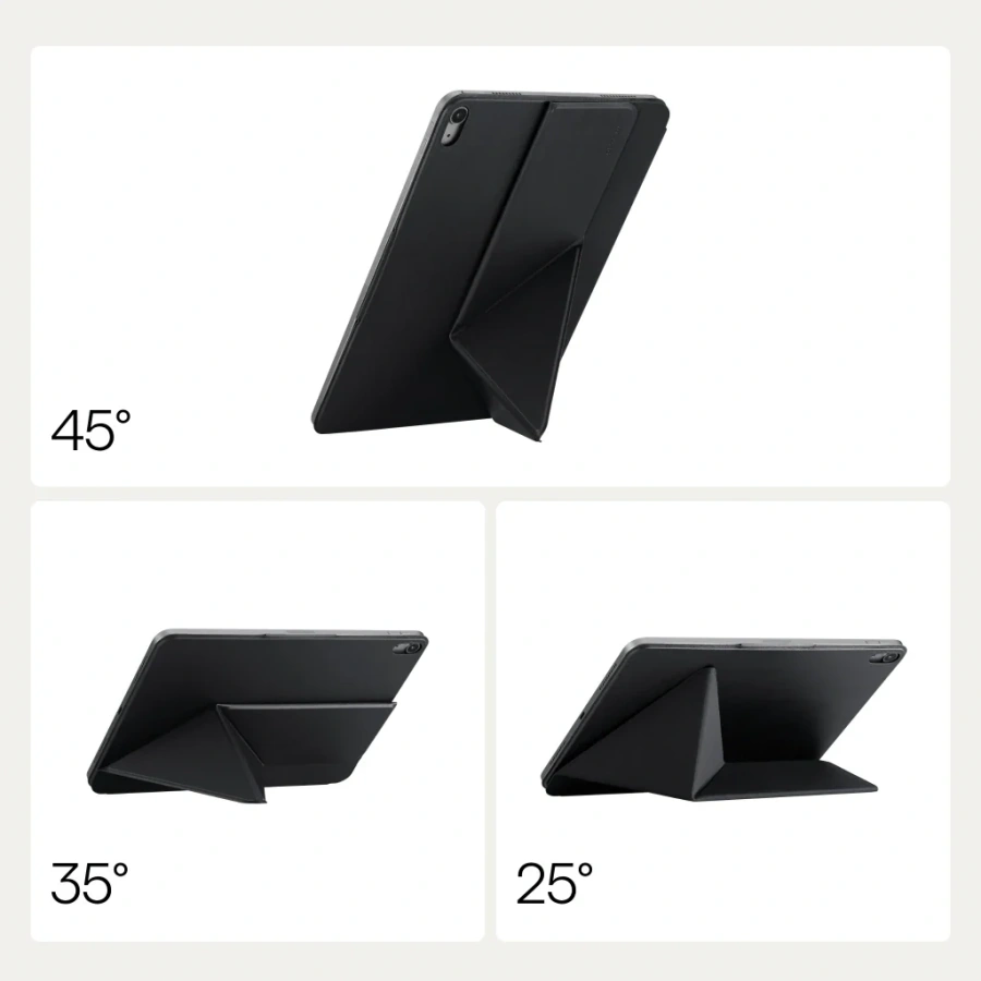 Чохол-накладка Pitaka MagEZ Case Folio 3 for iPad Air 11" M2-M4 | iPad Air 11" (4th/5th Gen) - Black (FOL2605A)