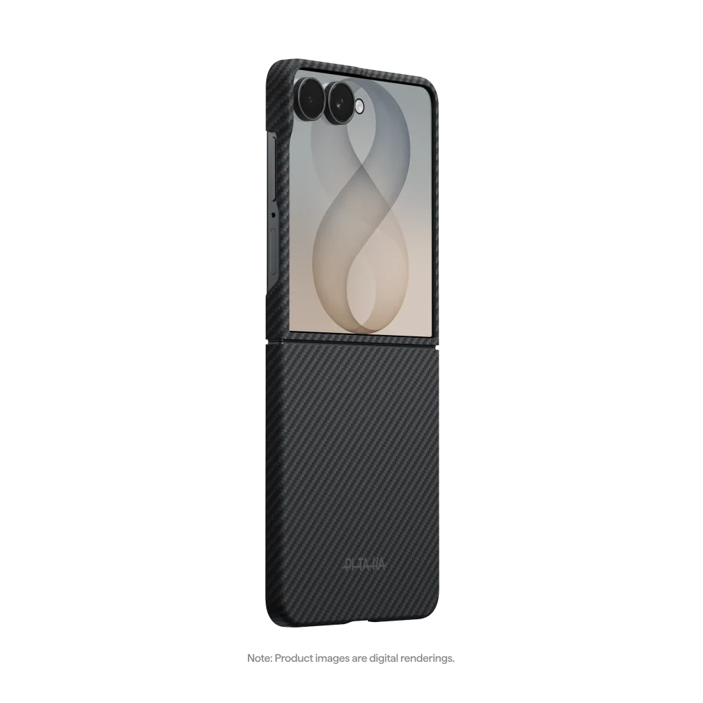 Чехол Pitaka Edge Case for Samsung Galaxy Z Flip8 - 600D Black/Grey [Twill]