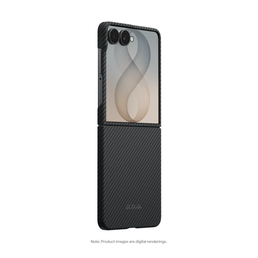 Чехол Pitaka Edge Case for Samsung Galaxy Z Flip8 - 600D Black/Grey [Twill]