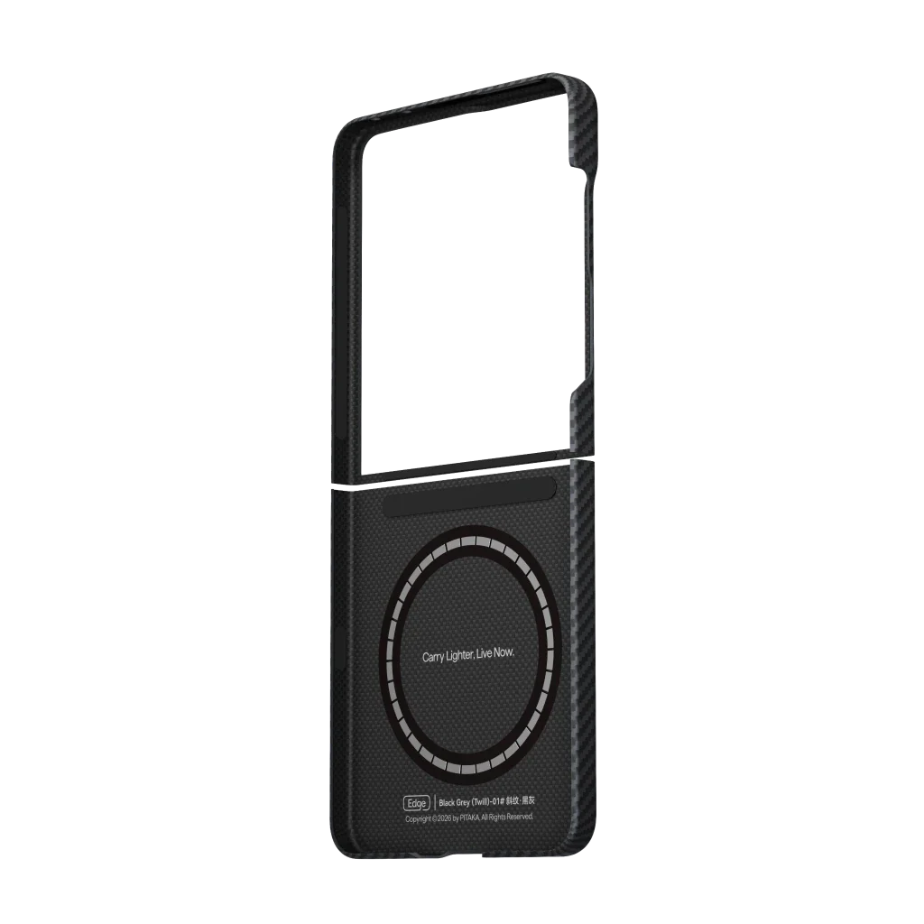 Чехол Pitaka Edge Case for Samsung Galaxy Z Flip8 - 600D Black/Grey [Twill]