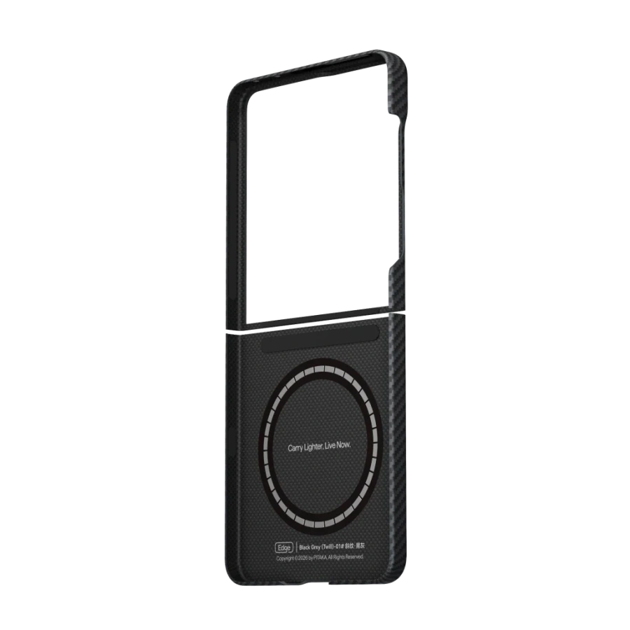 Чехол Pitaka Edge Case for Samsung Galaxy Z Flip8 - 600D Black/Grey [Twill]