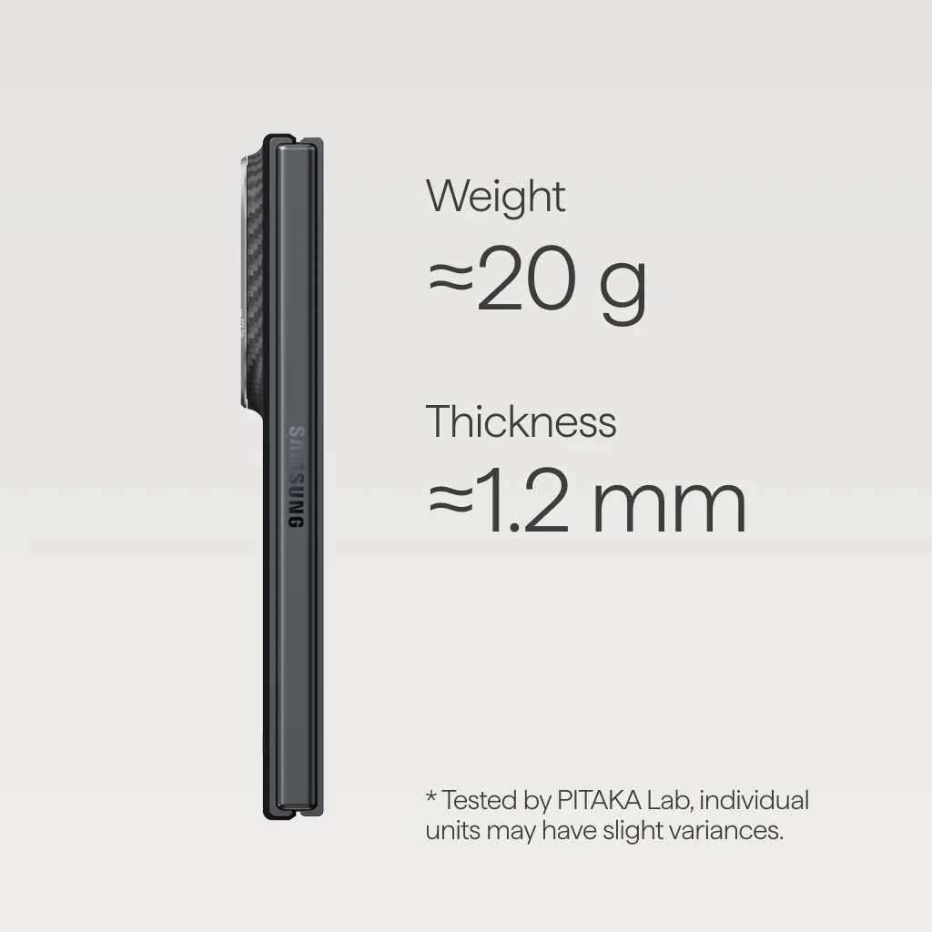Чохол Pitaka Edge Case for Samsung Galaxy Z Fold8 - 600D Black/Grey [Twill]