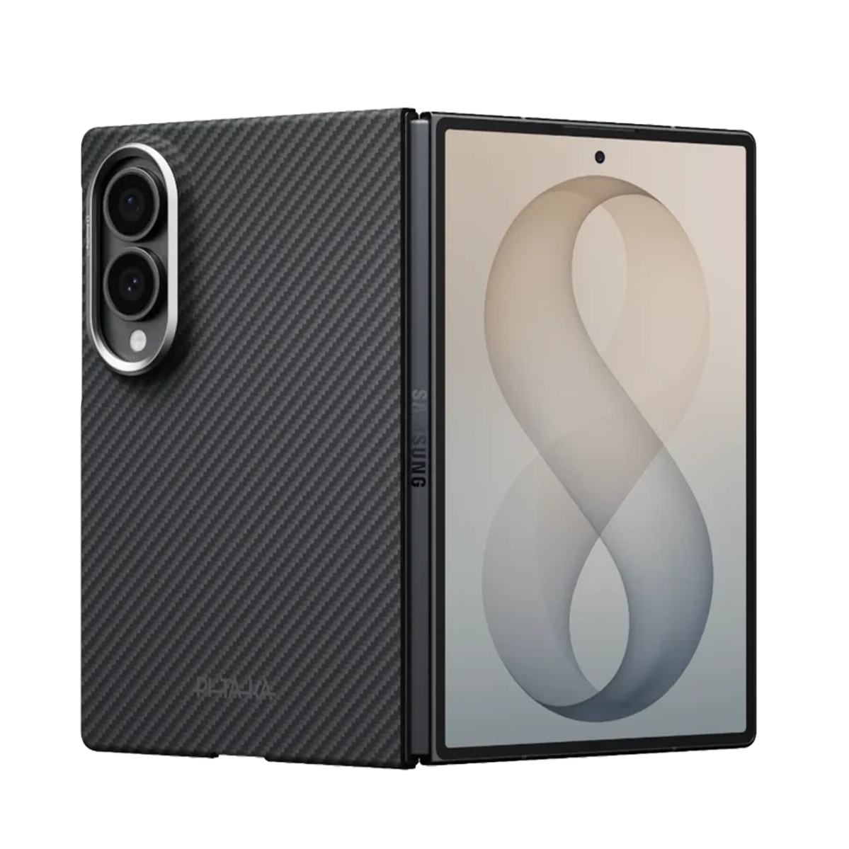 Чохол Pitaka Edge Case for Samsung Galaxy Z Fold8 - 600D Black/Grey [Twill]