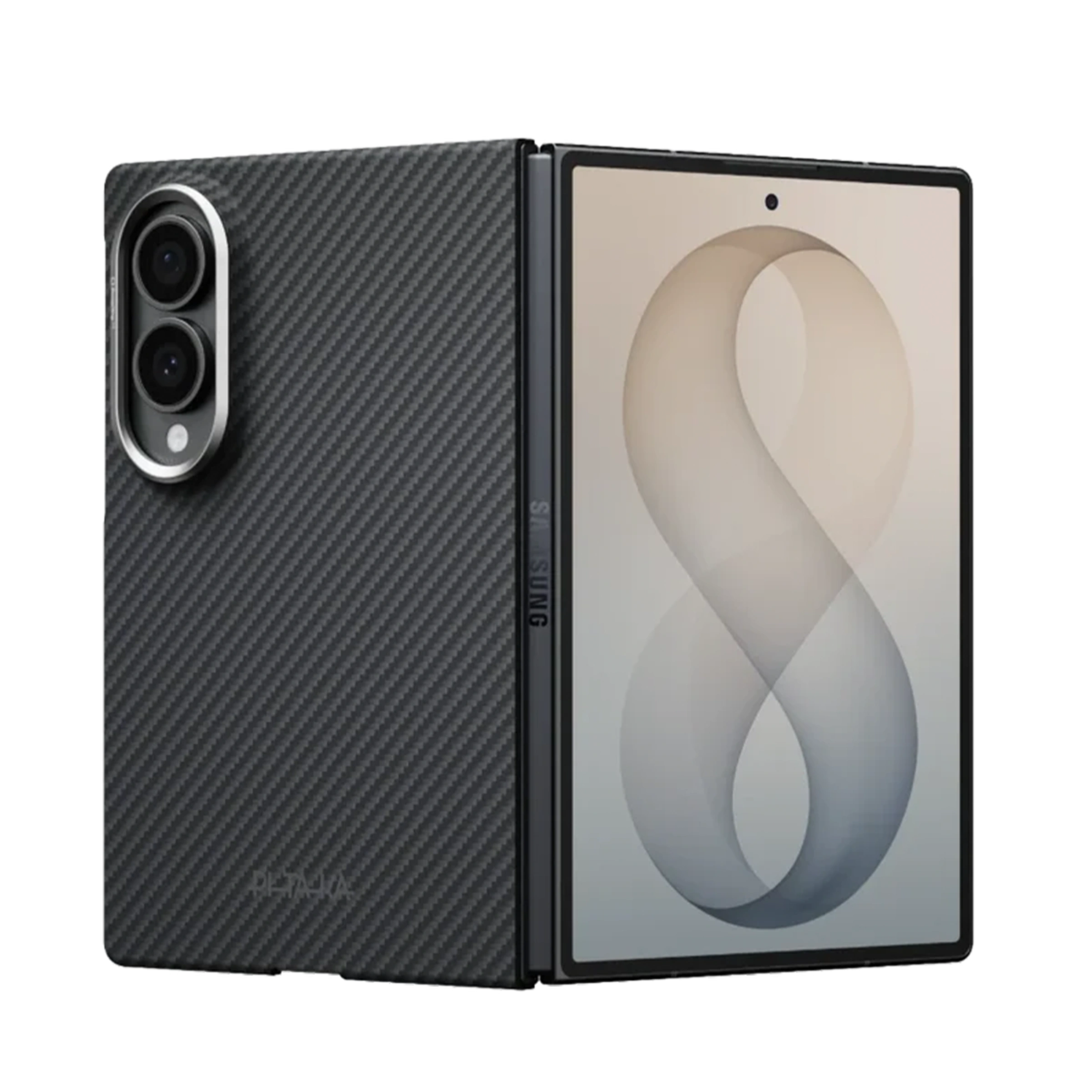 Чехол Pitaka Edge Case for Samsung Galaxy Z Fold8 - 600D Black/Grey [Twill]