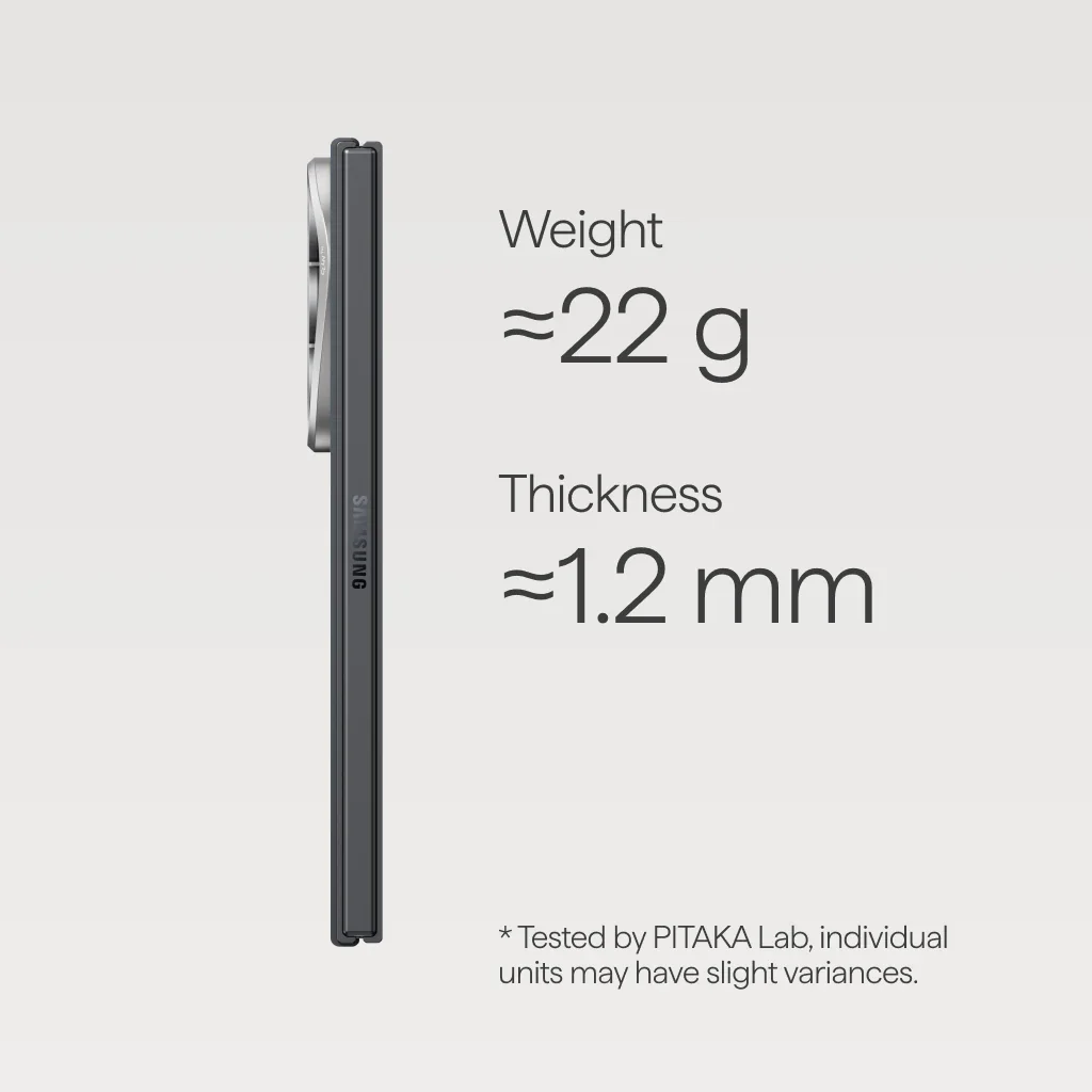 Чехол Pitaka Edge Case for Samsung Galaxy Z Fold8 Ultra - 600D Black/Grey [Twill]